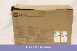 HP E23 G4 FHD Monitor, Black No Plug. Box damaged