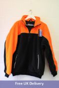 Three Click Workwear Endeavour Fleeces to include Orange/Black, 1x XL, 2x XXL