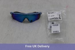 Oakley Kids Radar EV XS Path Sunglasses, Matte Stone Wash, Prizm Sapphire Lens, No Box