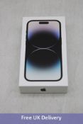 Apple iPhone 14 Pro, 128GB, Space Black. New, sealed. Checkmend clear, ref. CM19520557-BCBC3