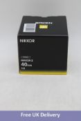 Nikon Nikkor Z 40mm F/2 Camera Lens, Black