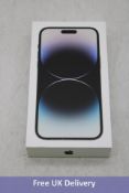 Apple iPhone 14 Pro Max, 256GB, Space Black. New, sealed. Checkmend clear, ref. CM19523549-22BED