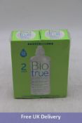 Six Packs of Bio True Multi-Purpose Contact Lens Solution, 300ml, 2 Per Pack