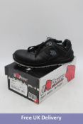 UPower Men's Safety Shoes, Black, UK 10. Box damaged