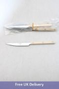 Five Sabre Paris Bistrot Dinner Knives, Ivory/White. OVER 18's ONLY