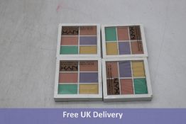 Four Nyx Professional Makeup 3C Palette Color Correcting Concealers