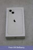 Apple iPhone 13, 128GB, Starlight. New, sealed. Checkmend clear, ref. CM19520590-BD18F