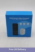 T8 HD Smart Video Doorbell Wi-Fi/1080P/Weather Resistant ,Black/White