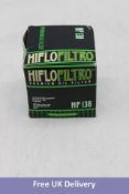 Five Hiflofiltro Premium Oil Filter HF 138HiFlo to fit Suzuki C90 SE Boulevard