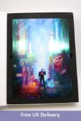 Displate Seduced By Night City Lumino Posted, Size 45 x 32cm, 0336