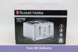 Russell Hobbs Inspire 4 Slice Toaster, White. Box damaged