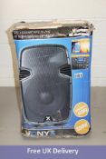 Vonyx SPJ-1500ABT MP3 Hi-End BT Active Speaker, 15" 800W, Slight Damage, Powers On, Untested. Box da