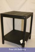 Zara Home Recycled Small Wooden Table Black, Width 45cm Height 60cm Width 45cm