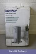 Conmfee Oil Filled Radiator, 403X143X665mm, 1500w. Box damaged