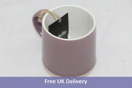 Six Ladelle Taper Mugs, Mulberry