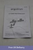 Ergotron LX Desk Dual Direct Arm, Matte Black