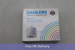 Two Danlers Ceiling Flush Mounted PIR Occupancy Switches