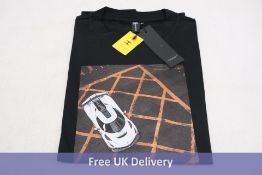 Koenigsegg CC Triplex T Shirt, Black/White/Bronze, Size L