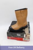 Dickies PQ Rigger Insulated Steel Toecap Safety Boot, Tan Brown, UK10. Box damaged