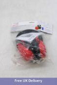 Four Pairs of Howard Leight Mach 1, Ear Defenders, 18dB, Red