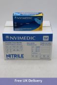 Nvimedic Powder Free Nitrile Examination Gloves,10 Boxes x 1000 Gloves, Medium