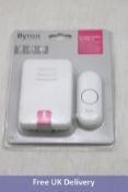 Four Byron DBY-22311 150m Portable Doorbell, White, 363/4617