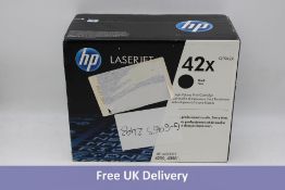 HP Q5942X 42X High Yield Original LaserJet Toner Cartridge, Black, Single Pack. Box damaged