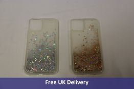 Ten Wlooo iPhone 11 Pro Glitter Case, 5x Silver, 5x Bronze/Silver