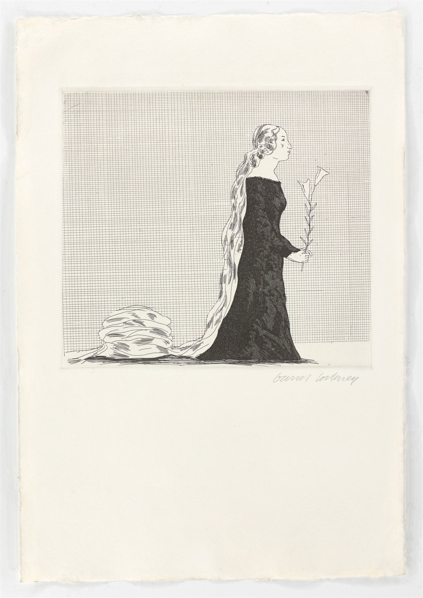 David Hockney. ”The Older Rapunzel”. 1969 - Image 2 of 3