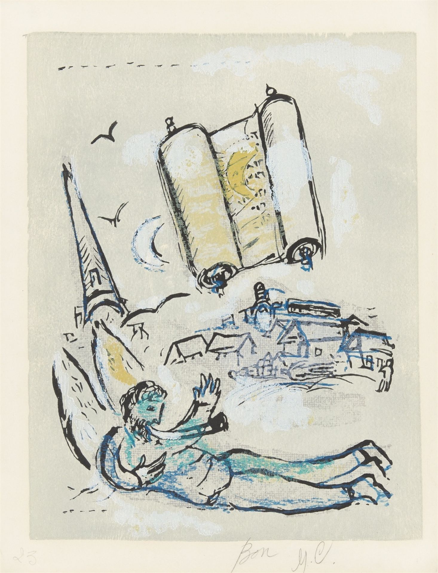 Marc Chagall. Aus: „Poèmes“. 1968
