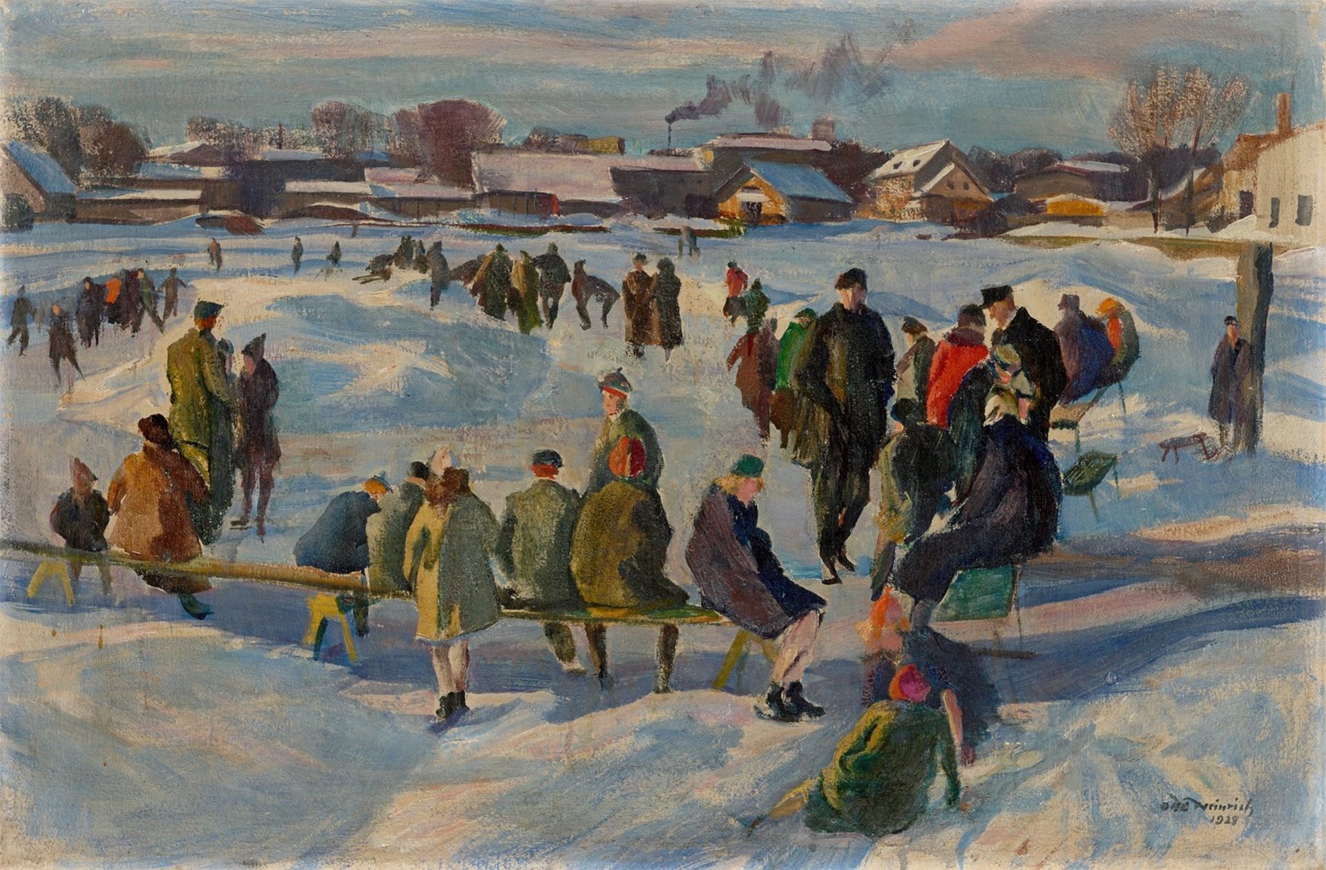 Otto Heinrich. „Eisbahn am Froschkasten“. 1929