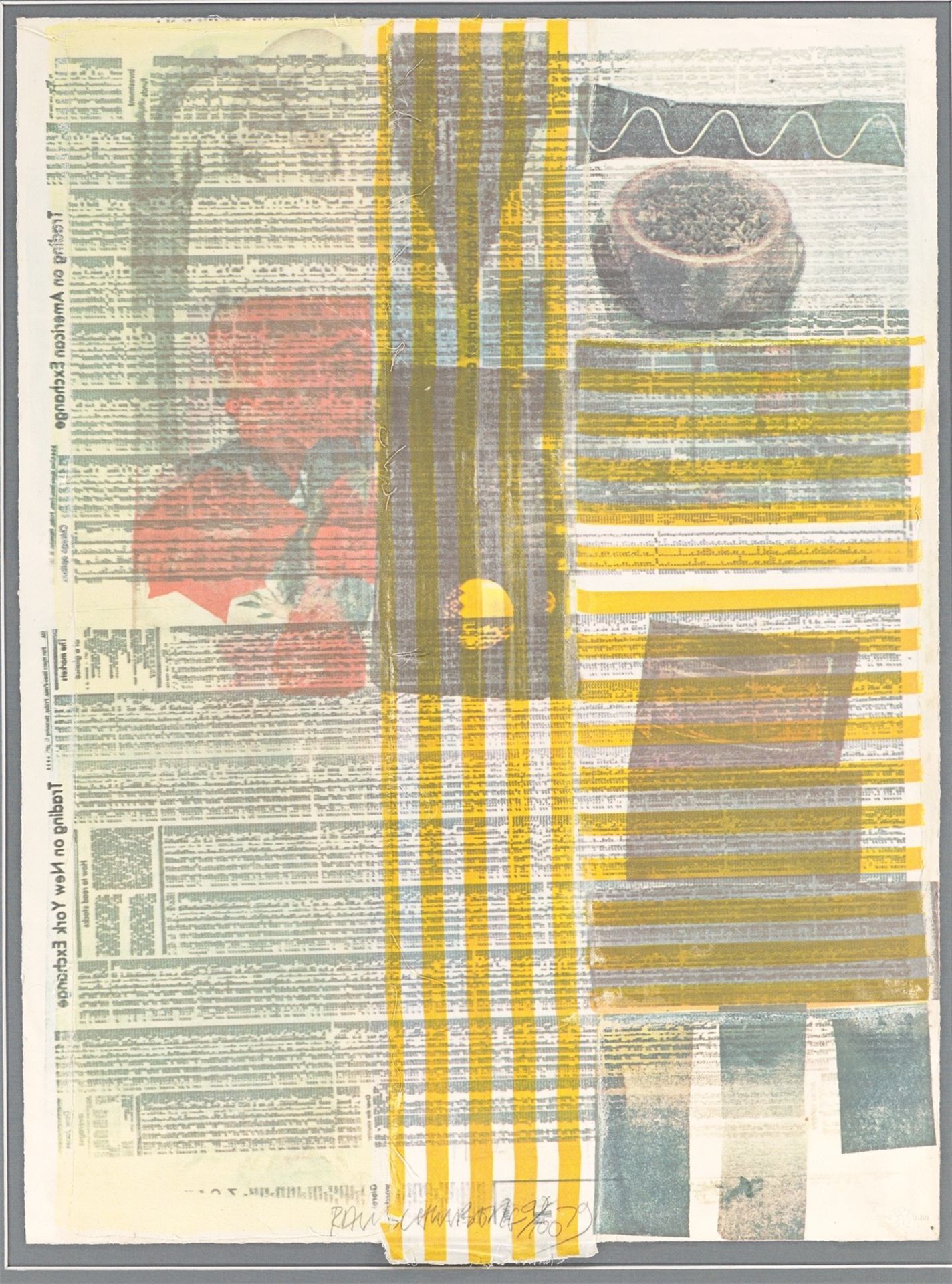 Robert Rauschenberg. ”One more and we will be more than halfway there”. 1979 - Image 2 of 3