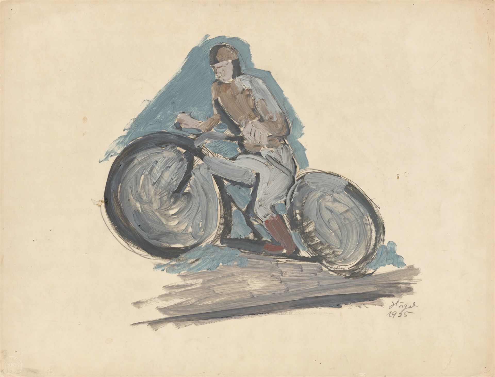 Helmut Kolle. Motorradfahrer. 1925