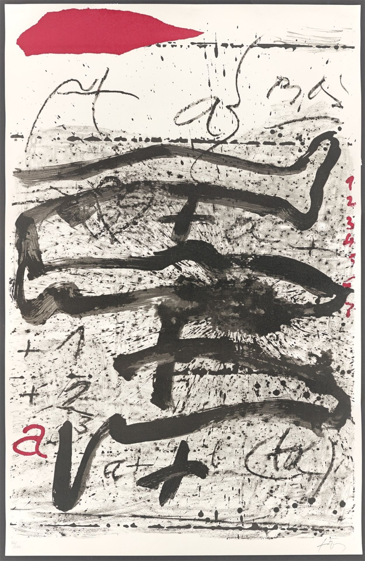 Antoni Tàpies. „Mémoire de la liberté“. 1990 - Bild 2 aus 3