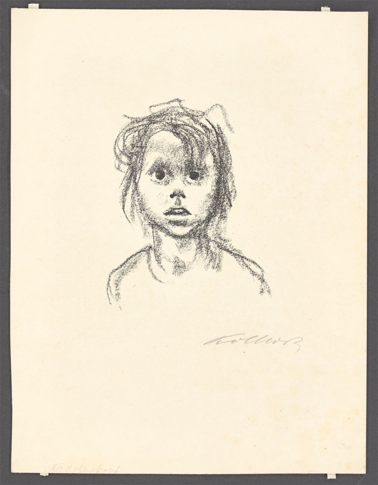 Käthe Kollwitz. ”Kinderkopf (Lotte Nagel)”. 1925/31 - Image 2 of 2