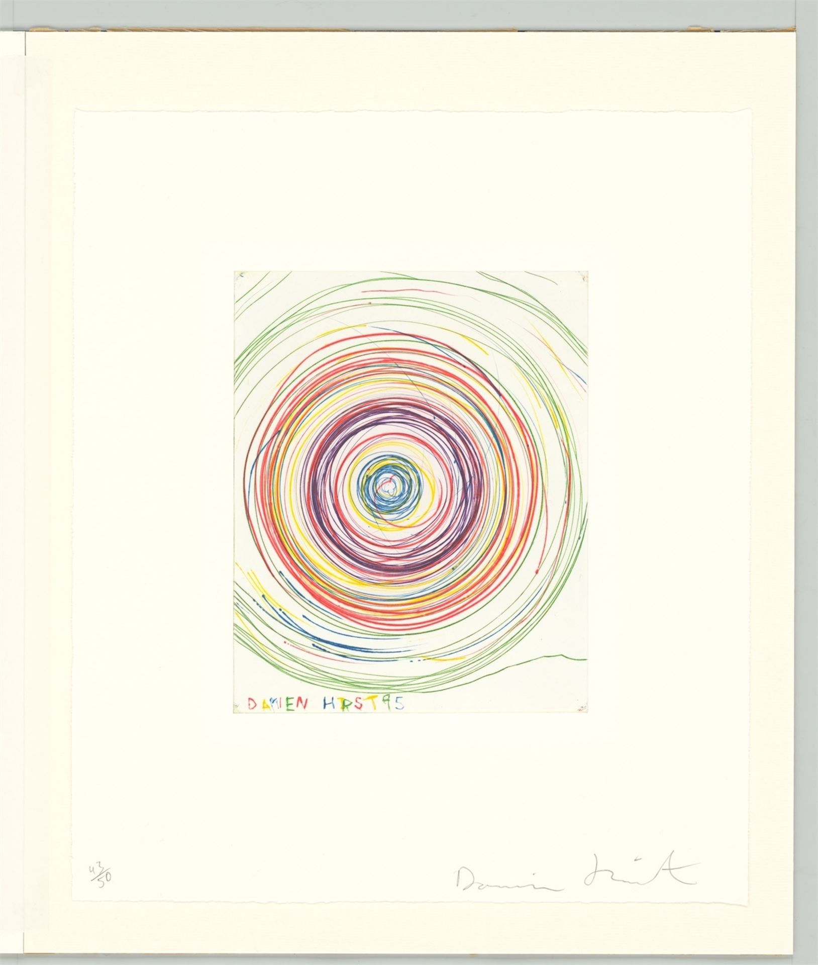 Damien Hirst. "Beautiful Exotic Stretching Etchy Spinning Void Etchid". 1995 - Image 2 of 3