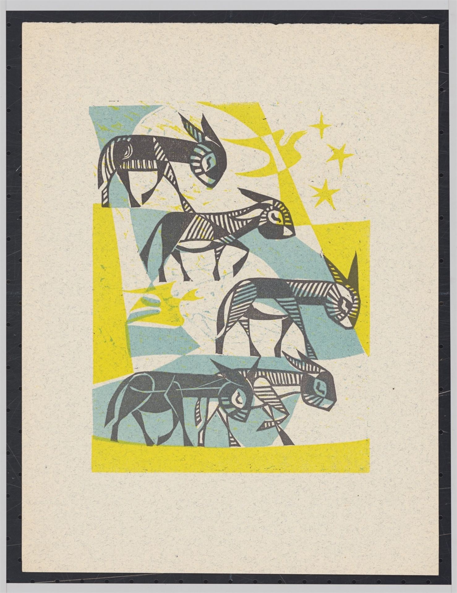 E. O. Köpke. Illustrationen zu: „Gebet, mit den Eseln ins Himmelreich einzugehen“ (Francis Ja…. 1953 - Bild 2 aus 6