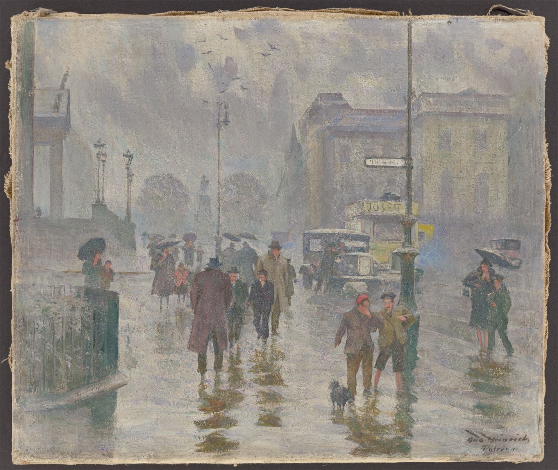 Otto Heinrich. Berlin im Regen. Um 1920 - Bild 2 aus 4