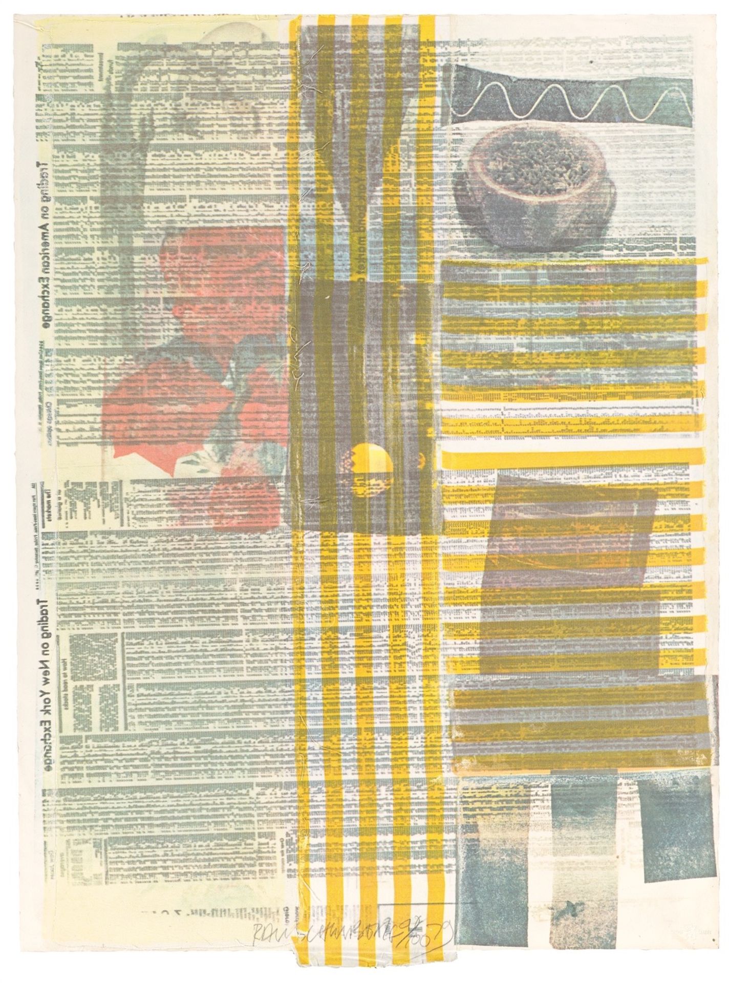 Robert Rauschenberg. ”One more and we will be more than halfway there”. 1979