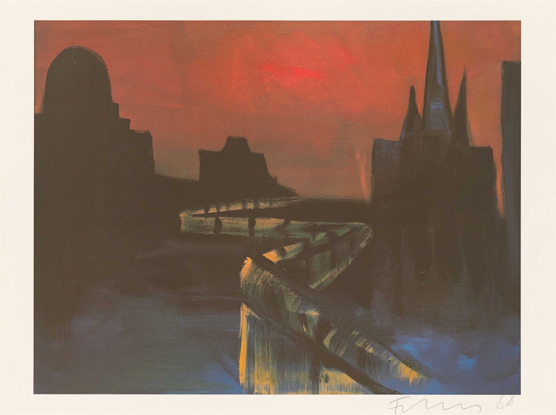 Rainer Fetting. Berlin wall. 1988