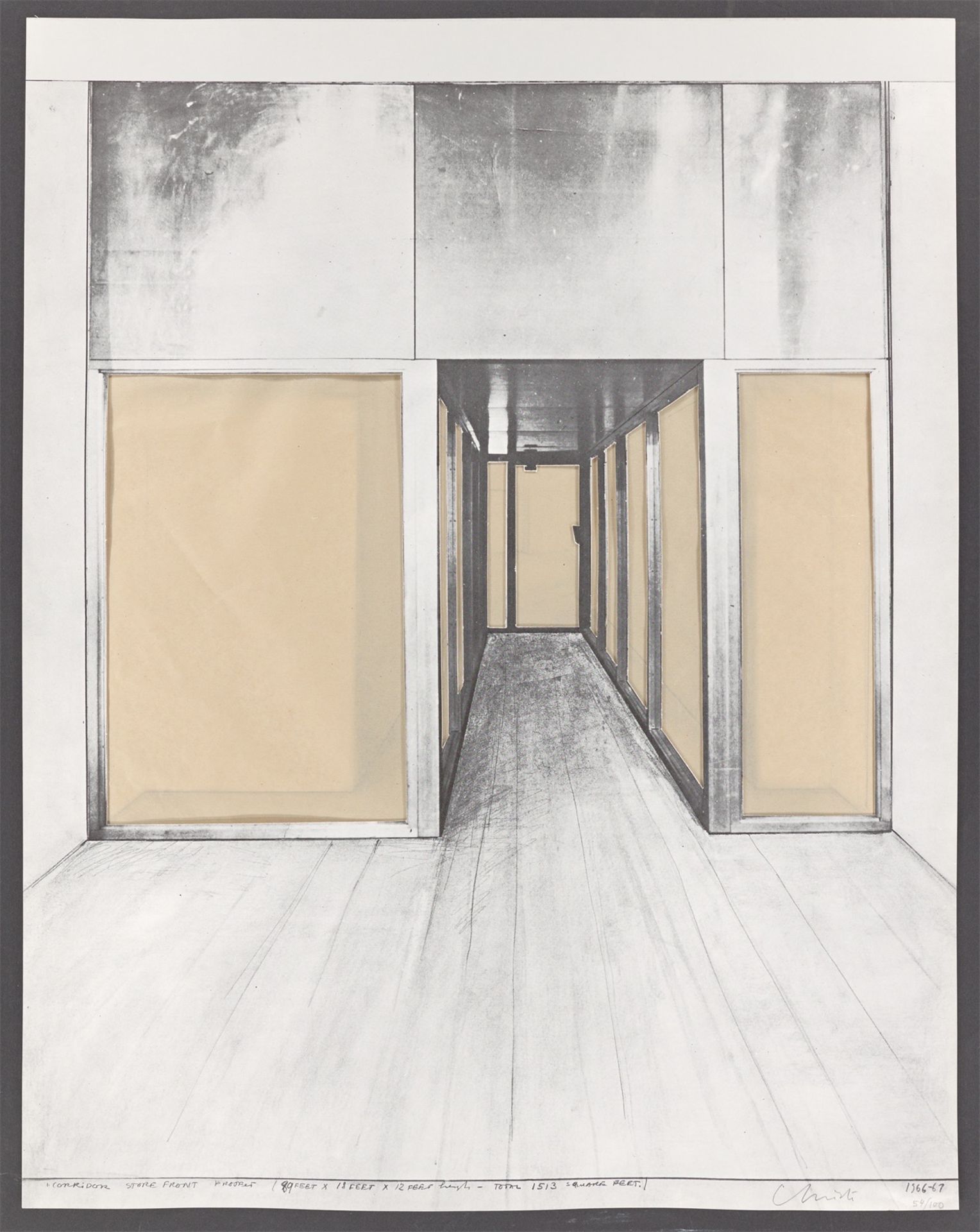 Christo. „Corridor Store Front Project“. 1968 - Bild 2 aus 4