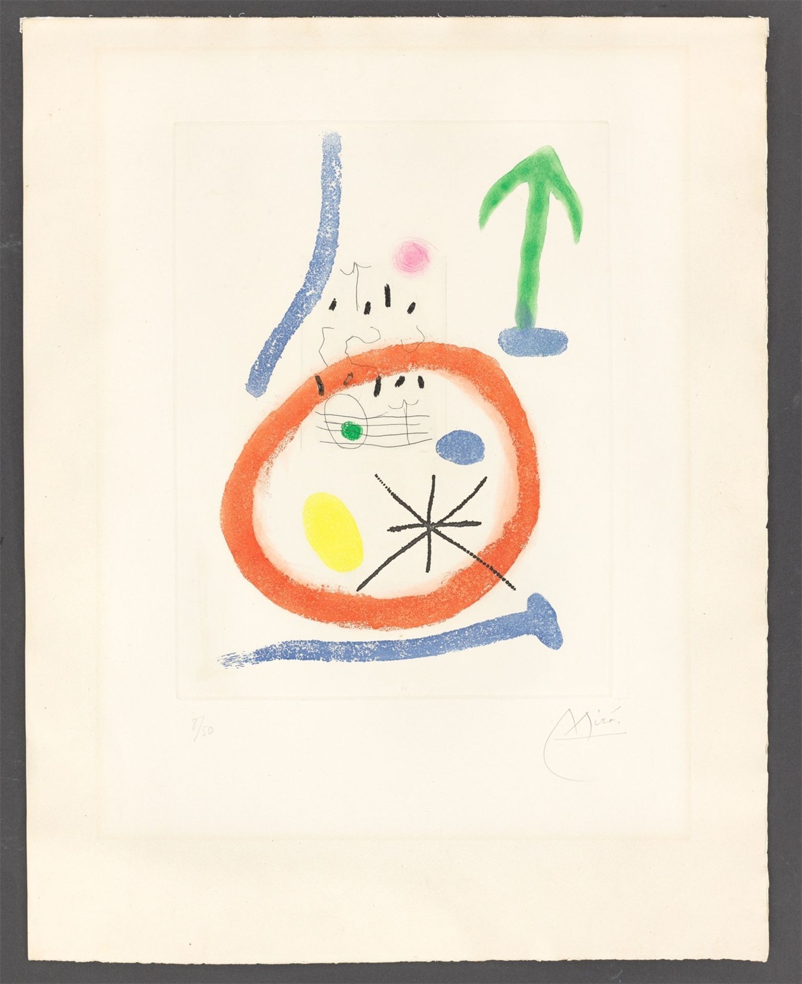 Joan Miró. „Chemin de Ronde II“. 1966 - Bild 2 aus 3