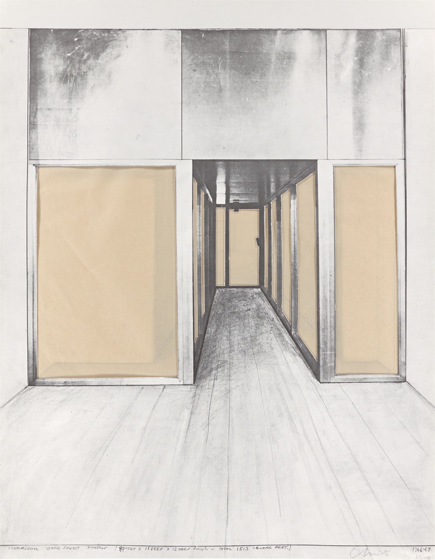 Christo. „Corridor Store Front Project“. 1968
