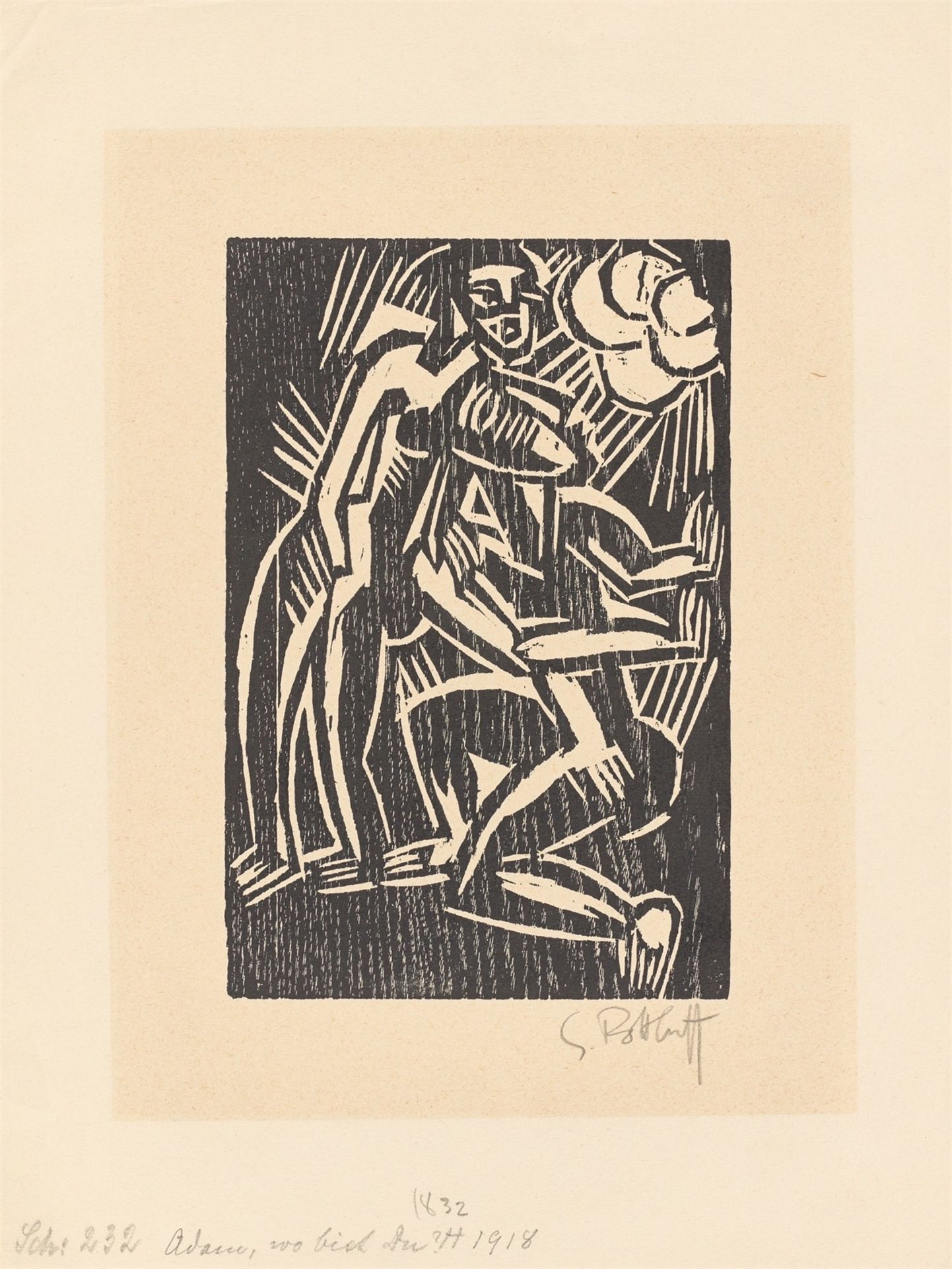 Karl Schmidt-Rottluff. ”Adam, wo bist Du?”. 1918