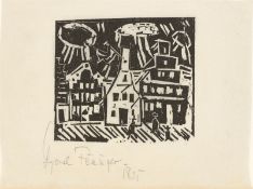 Lyonel Feininger. „Kleinstadt“. 1918