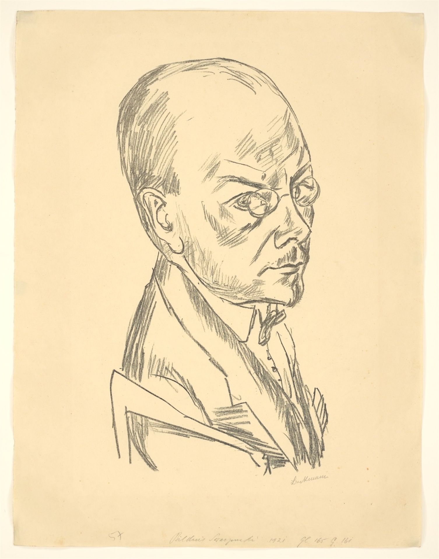 Max Beckmann. „Bildnis Georg Swarzenski“. 1921 - Bild 2 aus 3