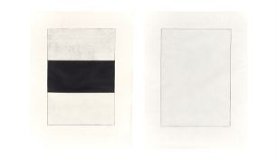 Brice Marden. 2 Blätter aus „Five Plates“. 1973