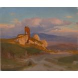 Frederik Rohde. Italienische Landschaft mit Ruine. 1844