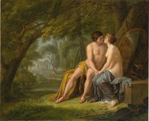 Philipp Friedrich Hetsch. Mars und Venus unter einem Baum sitzend. Um 1800