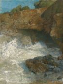 Gustav Schönleber. ”Grotte bei Nervi”. Circa 1886